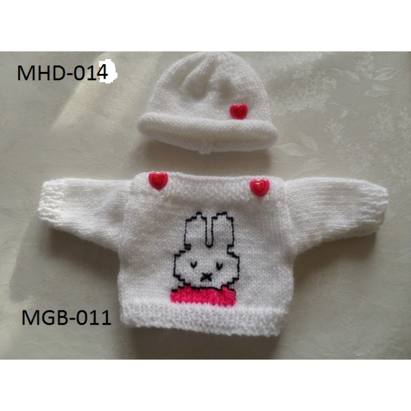 Trui wit met Nijntje fluor